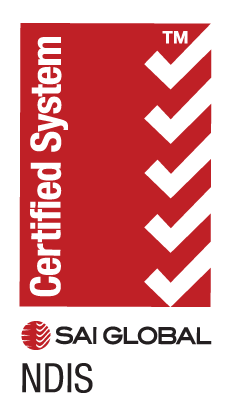 SAI Global NDIS Quality Certification logo - Clear Sky Plan Management is a certified NDIS registered provider